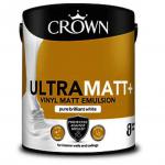 Crown Ultra Matt+ Pure Brilliant White Vinyl Matt Emulsion Mould Protection Paint 2.5L 137067