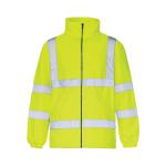 High-Vis Fleece Jacket Poly With Zip Fastening XL Yellow Ref CARFSYXL *Approx 2/3 Day Leadtime* 137303