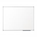 Nobo Basic Steel Whiteboard Magnetic Fixings Included W2400xH1200mm White Ref 1905214 137543