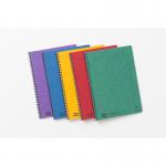 Europa Notebook Sidebound Twin Wire 90gsm Ruled Micro Perf 120pp A4 Assorted Colour Ref 4860-Z [Pack 10] 137553