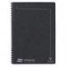 Europa Notebook Sidebound Twin Wire 90gsm Ruled Micro Perforated 120pp A4 Black Ref 4862Z [Pack 10]