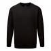Click Workwear Sweatshirt Polycotton 300gsm Medium Black Ref CLPCSBLM *1-3 Days Lead Time*