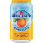 San Pellegrino Sparkling Orange Citrus Soft Drink 330ml Can Ref N003998 [Pack 24] 137700