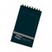 Europa Pad Twinwire Headbound 90gsm Ruled Micro Perforated 120pp 76x127mm Black Ref 3012Z [Pack 10] 137727