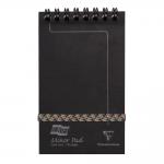 Europa Pad Twinwire Headbound 90gsm Ruled Micro Perforated 120pp 76x127mm Black Ref 3012Z [Pack 10] 137727