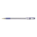 Pentel Superb Ball Pen Medium 1.0mm Tip 0.5mm Line Blue Ref BK77M-C [Pack 12] 138079