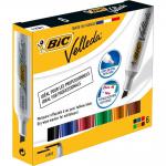 Bic Velleda 1781 Acrylic Chisel Tip Whiteboard Marker 3.2-5.5mm Width Assorted Ref 875788 [Wallet 6] 138185