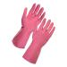 Supertouch Household Latex Gloves Large Pink Ref 13353 [Pair]