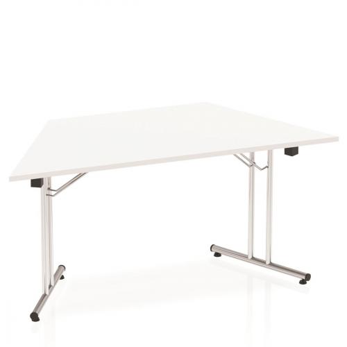 Sonix Trapezoidal Chrome Leg Folding Meeting Table 1600x800mm I000711