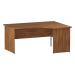 Trexus Radial Desk Right Hand Panel End Leg 1600/1200mm Walnut Ref I002139