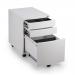 Trexus Standard Steel 3 Drawer Pedestal 390x565x558mm White Ref SMP2WHITE