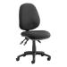 TrexusP 3 Lever High Back Asynchronous Chair Black 500x450x450-570mm Ref OP000082