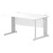 Trexus Wave Desk Right Hand White Cable Managed Leg 1400mm White Ref I002346
