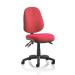 TrexusP 3 Lever High Back Asynchronous Chair Red 500x450x450-570mm Ref OP000084