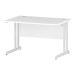 Trexus Rectangular Desk White Cantilever Leg 1200x800mm White Ref I002191
