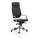 Adroit Xenon White Shell Head Rest Chair Black 520x470x450-535mm Ref KC0226