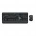 The Logitech MK540 Wireless Keyboard and Mouse Set in black is a sleek and efficient combination for your computer setup. The keyboard features quiet keys and a comfortable palm rest, while the mouse has a contoured design for easy use.