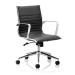 Sonix Ritz Executive Medium Back Chair With Arms Bonded Leather Black Ref EX000059