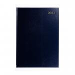 5 Star Office 2024 Diary Week to View Casebound and Sewn Vinyl Coated Board A5 210x148mm Black. 139952