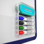 Classmaster Magnetic Whiteboard Organiser with Magnetic Eraser and 4 Pens [Pack of 1] 139963
