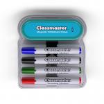 Classmaster Magnetic Whiteboard Organiser with Magnetic Eraser and 4 Pens [Pack of 1] 139963