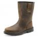 Click Traders S3 PUR Rigger Boot PU/Rubber/Leather Size 7 Brown Ref CTF48BR07 *Up to 3 Day Leadtime*