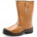 Click Footwear Scuff Cap Lined Rigger Boot PU/Leather Size 8 Tan Ref RBLSSC08 *Up to 3 Day Leadtime*