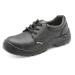 Click Footwear Double Density Economy Shoe S1 PU/Leather Size 6 Black Ref CDDS06 *Up to 3 Day Leadtime*