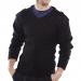 Click Workwear Sweater Military Style V-Neck Acrylic XL Black Ref AMODVBLXL *Up to 3 Day Leadtime*