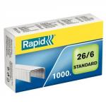 Rapid Staples 26/6mm [Pack 1000] Ref 24861300