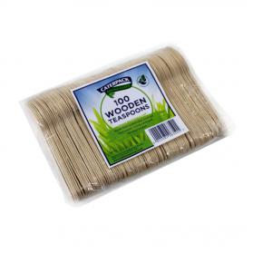 Natural Birchwood Biodegradable Teaspoon Pack of 100 140675