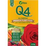 Vitax Q4 - Premier Fertiliser For Fruit, Vegetables, Flowers & Roses - 2.5Kg 140681