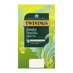 Cheap Stationery Supply of Twinings Tea Bags Individually-wrapped Simply Sencha 0403365 Pack of 20 140697 Office Statationery