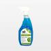 The picture shows a bottle of Bio Productions Blu Away Biological Washroom Cleaner, with the label prominently displaying the brand name and product name. The bottle is 750ml and has a blue and green color scheme, suggesting eco-friendliness. The cleaner is designed for use in washrooms and has the words Bio Cleaning Chemicals and Bio Productions written on the label.