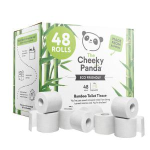 Cheeky Panda 3-Ply Plastic Free Toilet Tissue Rolls Pack of 48 141055