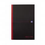 Black n Red Notebook Casebound 90gsm Ruled 192pp B5 Ref 400082917 [Pack 5] 141271