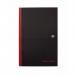 Black n Red Notebook Casebound 90gsm Ruled 192pp B5 Ref 400082917 [Pack 5]