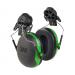 Peltor X1P3 Helmet Mounted Ear Defenders 26dB Green Ref X1P3 *Up to 3 Day Leadtime*