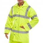 B-Seen High Visibility Lightweight EN471 Jacket XL Saturn Yellow Ref TJ8SYXL *Up to 3 Day Leadtime* 141343