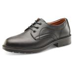 Click Footwear Managers Shoe S1 Leather Upper Steel Toecap 11 Black Ref SW201011 *Up to 3 Day Leadtime* 141394