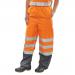 B-Seen Belfry Over Trousers Polyester Hi-Vis XL Orange/Navy Blue Ref BETORNXL *Up to 3 Day Leadtime*