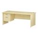 Trexus Rectangular Desk Panel End Leg 1800x800mm Fixed Pedestal 2 Drawers Maple Ref I002479