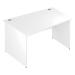 Trexus Wave Desk Left Hand Panel Leg 1400/1000mm White Ref I000397