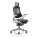 Adroit Zure White Frame Mesh Head Rest Charcoal 565x520x450-550mm Ref KC0162