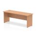 Trexus Desk Rectangle Panel End Leg 1800x600mm Oak Ref MI002701