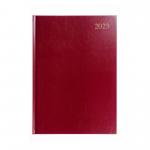5 Star Office 2024 Diary Week to View Casebound and Sewn Vinyl Coated Board A5 210x148mm Red. 142140
