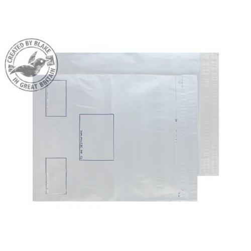 Cheap Stationery Supply of Blake Purely Packaging (525x450mm) Peel and Seal Polythene Envelope (White) Pack of 100 PE94/W Office Statationery