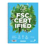 Silvine FSC Premium Nbk Wirebnd 75gsm Ruled Margin Perforated Punched 4 Holes 160pp A4 Ref R202 [Pack 5] 142548