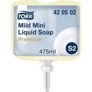Tork Mild Mini Liquid Soap 475ml Pack 8 142701