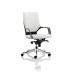 Adroit Xenon Executive With Arms Medium Back Black Shell Leather White Ref EX000088